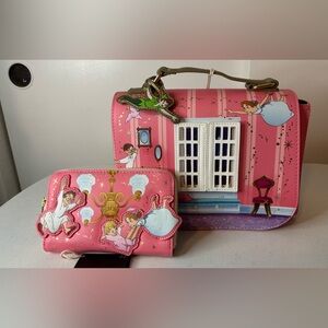 Loungefly Peter Pan 70th Anniversary Crossbody & Wallet